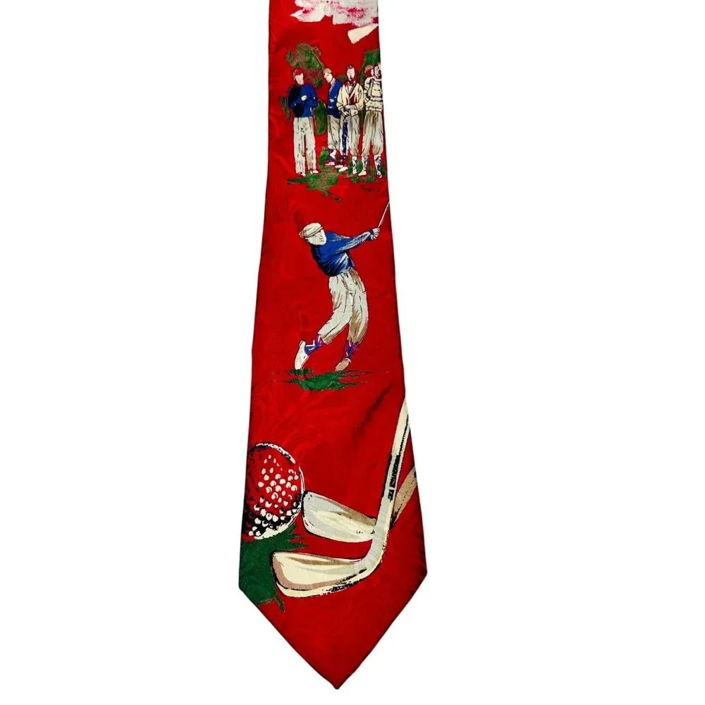 Rare Robert Talbott For Nordstrom Vintage Silk Golf Tie
